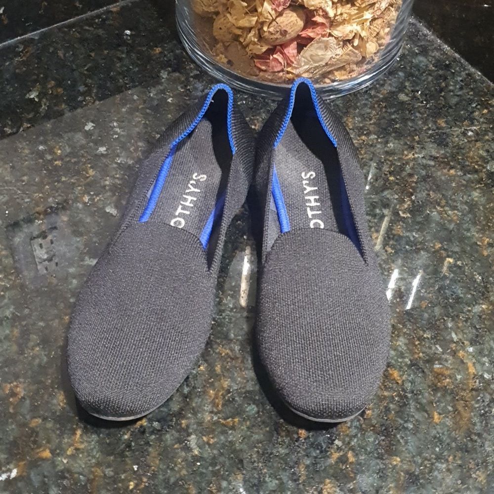 Rothy ’S Black Solid Round Toe The Flat Size 8.5 … - image 1